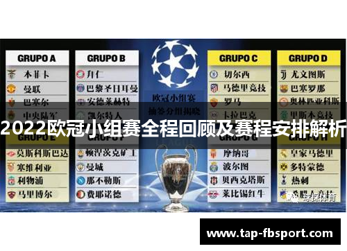 2022欧冠小组赛全程回顾及赛程安排解析
